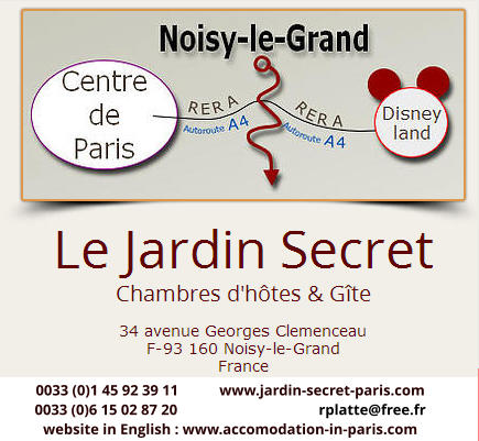 0033 (0)1 45 92 39 11           www.jardin-secret-paris.com 0033 (0)6 15 02 87 20                                      rplatte@free.fr    website in English : www.accomodation-in-paris.com